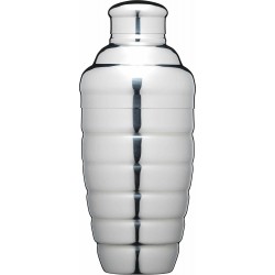 BarCraft Stainless Steel Mirror Polished Finish Cocktail Shaker, 500ml