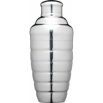 BarCraft Stainless Steel Mirror Polished Finish Cocktail Shaker, 500ml