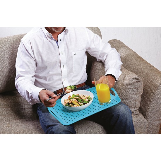 Shop quality Colour Works Non-Slip Plastic Serving Tray, Blue in Kenya from vituzote.com Shop in-store or online and get countrywide delivery!