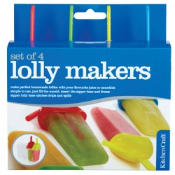 Kitchen Craft Set of 4 Ice Lolly Makers