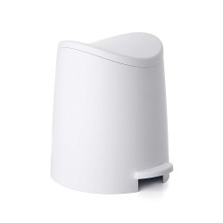 Tatay Standard Bathroom Pedal Bin, 3 Liters - White