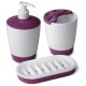 Tatay Kristal 3 Piece Set Dish, Toothbrush Holder, Soap Dispenser - Aubergine, 6110314 Shop quality Tatay Kristal 3 Piece Set Dish, Toothbrush Holder, Soap Dispenser - Aubergine in Kenya from vituzote.com Shop in-store or get countrywide delivery!