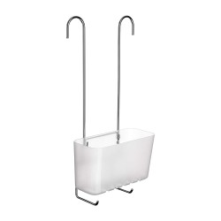 Tatay Standard Shower Caddy, Single, Stainless-Steel, White