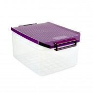 Tatay Multipurpose, Plastic Steel, Storage Box, 14 Liter (L-29cm W-23cm H-17cm) - Purple