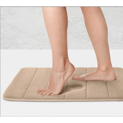 Tatay Microfibre Soft Anti-Slip Mat Bathroom Mat Surface, Cream  (40 x 2 x 60 cm)