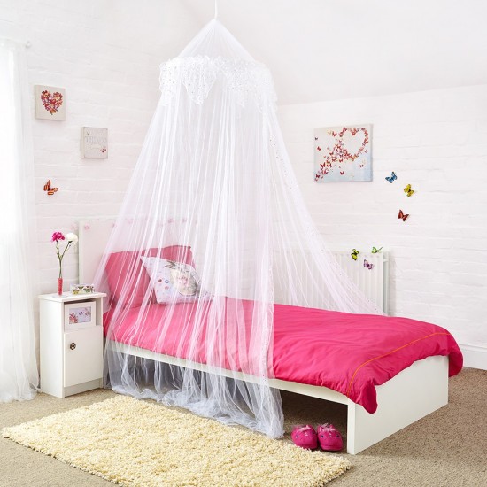 Shop quality 4U Bed canopy with Shiny Sequins - White in Kenya from vituzote.com Shop in-store or get countrywide delivery!