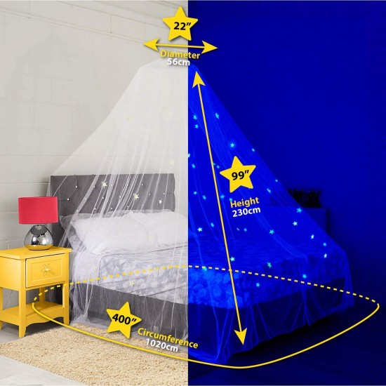 4U Stars Glow in the Dark Kids Mosquito Net Bed Canopy, X0022MQN1F Shop quality 4U Stars Glow in the Dark Kids Mosquito Net Bed Canopy in Kenya from vituzote.com Shop in-store or online and get countrywide delivery!