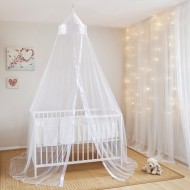 4U Mosquito Net Bed Canopy Insect Protection for Babies and Toddlers, White