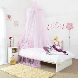 4 U Bed Canopy for Bed Decoration for Baby, Kids, Girls Or Adults, As Mosquito Net Use to Cover The Bed - Pink