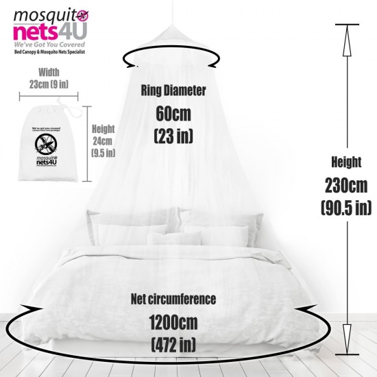 Shop quality 4U Mosquito Double-Net Bed, Large, White, Canopy Maximum, No Skin Irritation, Free Natural Repellent in Kenya from vituzote.com Shop in-store or online and get countrywide delivery!