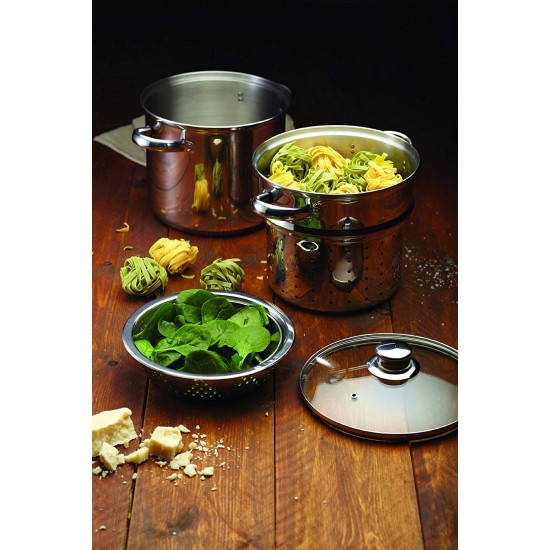 Shop quality World of Flavours Stainless Steel 4 Liters Pasta Pot with Steamer Insert, 20 cm in Kenya from vituzote.com Shop in-store or online and get countrywide delivery!