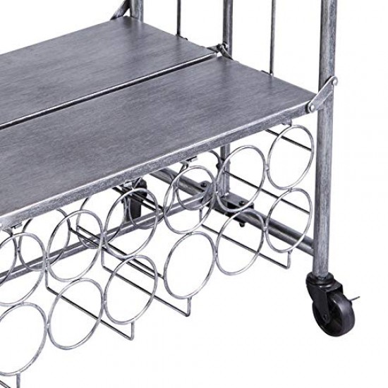 BarCraft Folding Vintage-Style Home Bar Drinks Trolley, 71 x 46 x 94 cm (28" x 18" x 36.5"), BCBARCART Shop quality BarCraft Folding Vintage-Style Home Bar Drinks Trolley, 71 x 46 x 94 cm (28" x 18" x 36.5") in Kenya from vituzote.com Shop in-store or online and get countrywide delivery!