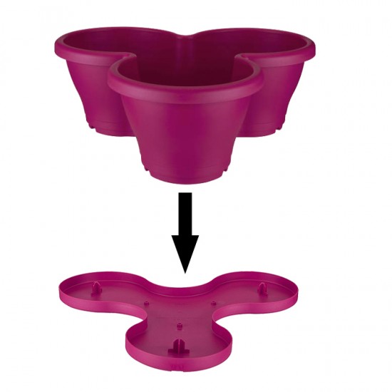 Shop quality Elho Corsica Vertical Garden Saucer Saucer - Cherry in Kenya from vituzote.com Shop in-store or online and get countrywide delivery!