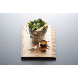 Artesà Pail-Style Mini Steel Chip Serving 'Basket',  (4.5" x 4.5" x 3.5")