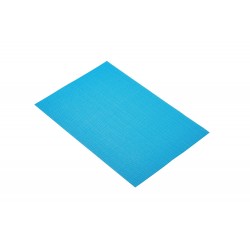 Kitchen Craft Woven Vinyl Placemat, 30 x 45 cm (12" x 17.5") - Blue ( Reversible & Heat Resistant)