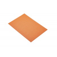 Kitchen Craft Woven Vinyl Placemat, 30 x 45 cm (12" x 17.5") - Orange ( Reversible & Heat Resistant)