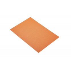 Kitchen Craft Woven Vinyl Placemat, 30 x 45 cm (12" x 17.5") - Orange ( Reversible & Heat Resistant)