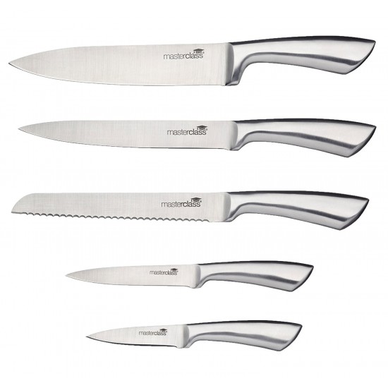 Master Class Cortes 5-Piece Stainless Steel Knife Set and Knife Block, MCKNB60 Shop quality Master Class Cortes 5-Piece Stainless Steel Knife Set and Knife Block in Kenya from vituzote.com Shop in-store or online and get countrywide delivery!