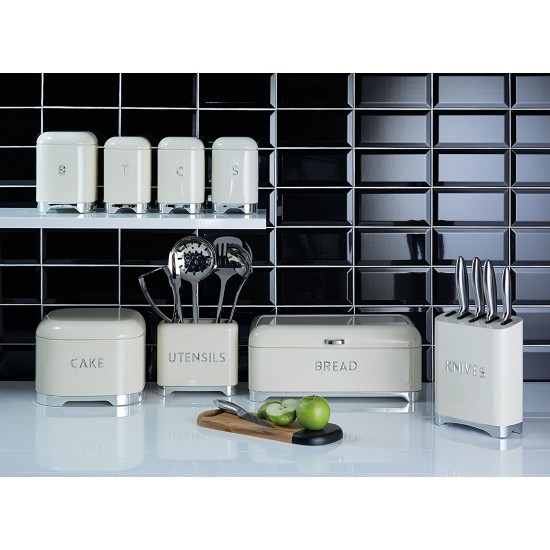 Shop quality Lovello Retro 5-Piece Stainless Steel Knife Set and Knife Block – Vanilla Cream in Kenya from vituzote.com Shop in-store or online and get countrywide delivery!