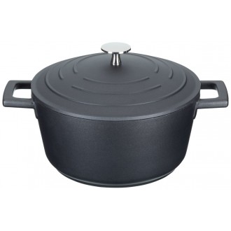 Master Class Induction-Safe Non-Stick Casserole Dish, 2.5 Liters - Black