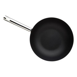 Master Class Professional Non-Stick Carbon Steel Induction-Safe Wok, 24 cm (9.5")
