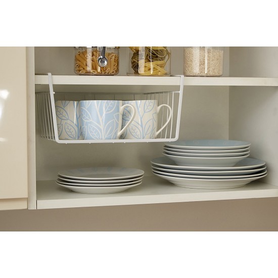 Premier Under Shelf Storage Basket - White - 11.5 inches width x 10 inches long x 6 inches long, 0509719 Shop quality Premier Under Shelf Storage Basket - White - 11.5 inches width x 10 inches long x 6 inches long in Kenya from vituzote.com Shop in-store or get countrywide delivery!