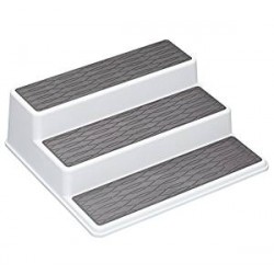Copco 3-Tier Non-Slip Kitchen Cupboard / Shelf Organizer, 26 x 23 x 8.5 cm (10" x 9" x 3.5")