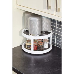Copco 2-Tier Rotating Food Storage Rack/Kitchen Cupboard Organiser, 30 x 19 cm (12" x 7.5")