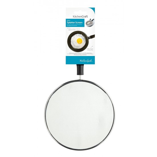 Kitchen Craft Large Frying Pan Splash Guard / Splatter Screen, 28 cm (11"), KCSPLATLRG Shop quality Kitchen Craft Large Frying Pan Splash Guard / Splatter Screen, 28 cm (11") in Kenya from vituzote.com Shop in-store or online and get countrywide delivery!