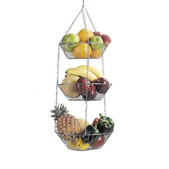 Shop quality Kitchen Craft Chrome Plated 3 Tier Hanging Vegetable/Fruit Rack in Kenya from vituzote.com Shop in-store or online and get countrywide delivery!