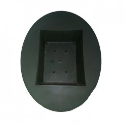 Designer Bowl Oval Dark  Green 25 x 1