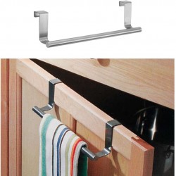 InterDesign Forma Over-the-Cabinet 9-Inch Bath Towel Bar, Brushed Stainless Steel