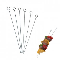 Kitchen Craft Flat Sided Skewers 30cm pack of Six (6)