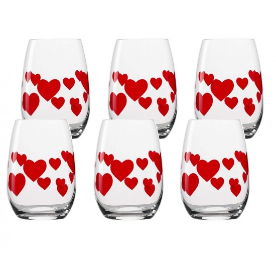 Shop quality Stolzle L´Amour Red Etched Hearts Crystal Glass Tumbler, 335ml, Sold Per Piece (Made in Germany) in Kenya from vituzote.com Shop in-store or online and get countrywide delivery!