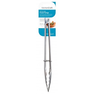 Kitchen Craft Large Stainless Steel Food Tongs, 40 cm (15.5")