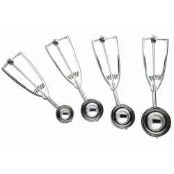 Kitchen Craft Mechanical Stainless Steel Cookie / Ice Cream Scoop, 5.6 cm (2.25”) 