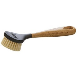 Lodge Bristled Scrub Brush, 10-Inch ( Great For Cast Iron Cleaning)