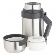 Master Class Stainless Steel Vacuum Thermos Food Flask, 1 Litre