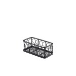 Neville Genware Rectangular Black Wire Basket 14 x 7 x 5.5cm