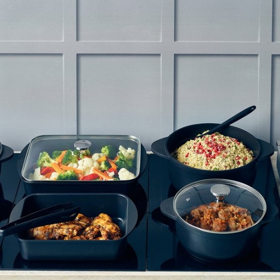 Neville GenWare Glass Lid For Cast Aluminium Roaster 40 x 27cm