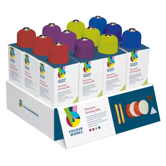 Colourworks Electric Grinding Mills - Assorted  Colours