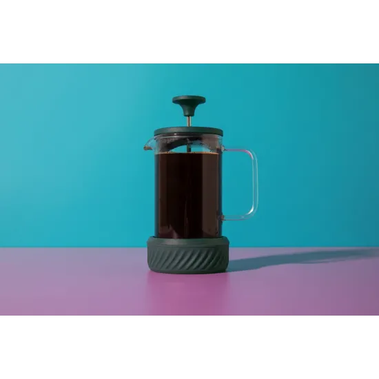 La Cafetière Zero 3 Cup/350ml, Green, Coffee No Mess French Press