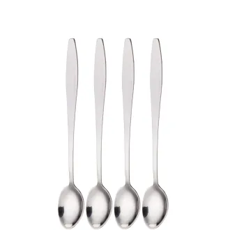 Kitchen Craft 4pc Stainless Steel Ice Cream Spoon Set with Long Handles, 21cm