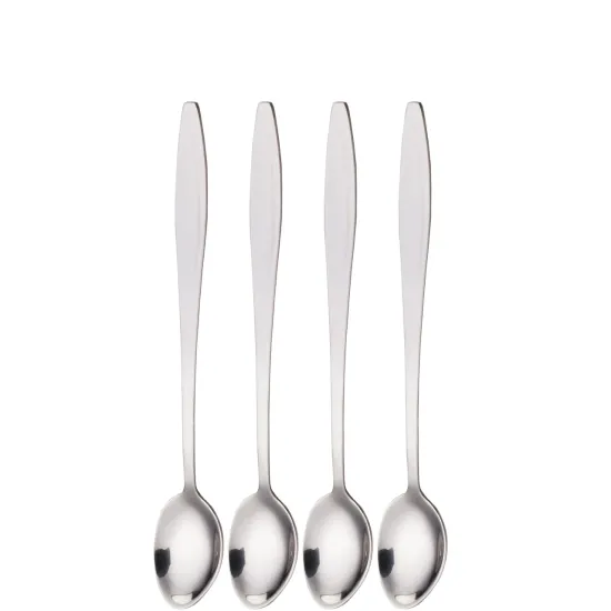 Kitchen Craft 4pc Stainless Steel Ice Cream Spoon Set with Long Handles, 21cm
