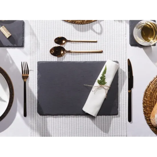 Artesà Appetiser Slate Placemats - 30 x 20 cm, Set of 4