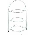 Utopia Chrome 3 Tier Plate Stand, 16.5" (42cm)