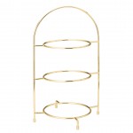 Utopia Gold 3 Tier Plate Stand 16.5" (42cm)
