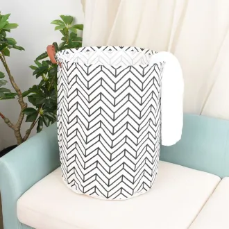 VZ Laundry Basket Foldable, Waterproof , Collapsible Laundry Hamper, 65L,  White