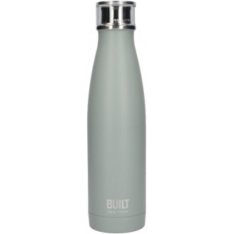 Built Double Walled Stainless Steel Water Bottle Storm Grey, 500ml