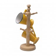 Kitchen Craft Beech Wood 6-Hook Mug Tree